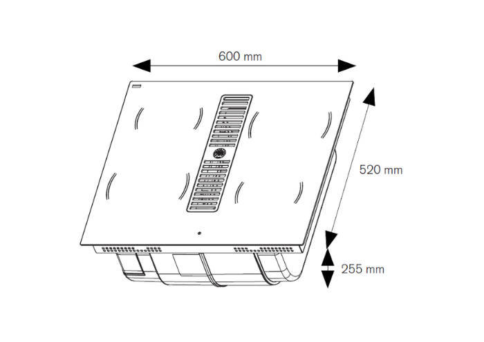 60 cm induction hob with integrated hood | Bertazzoni